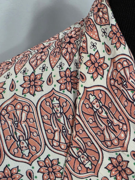 Pink Buddha Stained Glass Novelty Print Dress <br> (B-39" W-30" H-38")