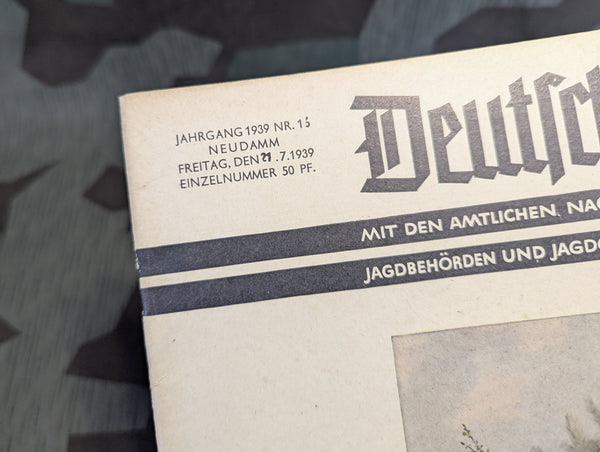 Deutsche Jagd Hunting Magazine July 1939 Nr.16