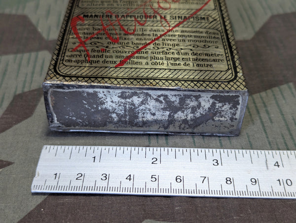 French Medicated Plaster Tin Empty