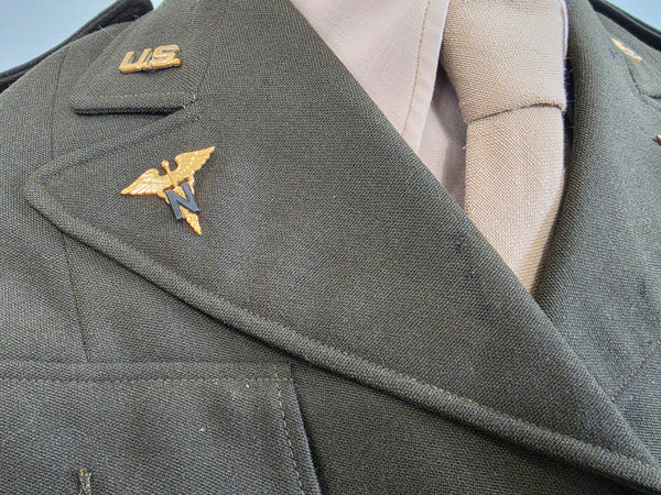 Nurse Uniform Grouping: Ike Jacket, Skirt, Hat, Blouse and Tie <br> (B-38" W-26.5" H-37")
