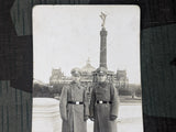 Original Picture Postcard Two Soldiers in Berlin Tiergarten