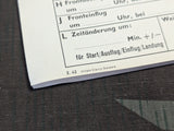 Original Blank Form Booklet for Luftwaffe Flight Records 1942