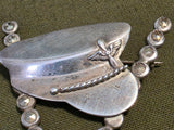V for Victory with Army Air Corps Hat Sweetheart Pin