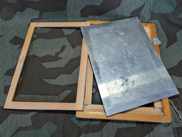 Period German Map Board Missing Plastic Cover