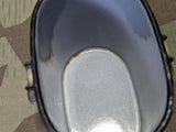 Black Enamel Food Container with Handle Sfinx