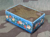 Blue Printed Cookie Tin