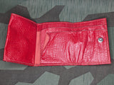 Faux Red Alligator German Wallet