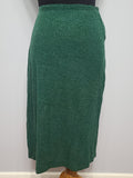 Green Knit Top and Skirt Set <br> (B-36" W-26" H-36")