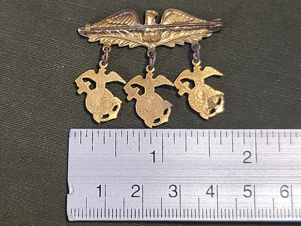 Eagle Marine Corps EGA Pin on Card