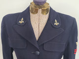 Navy WAVES Uniform Set: Jacket and Skirt <br> (B-34.5" W-24" H-33")