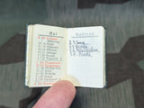 Tiny 1942 Pocket Calendar Book