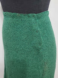 Green Knit Top and Skirt Set <br> (B-36" W-26" H-36")