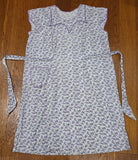 Purple Flower Print Dress <br> (50" Bust)