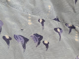 Light Blue Abstract Print Dress <br> (B-47" W-40" H-45")