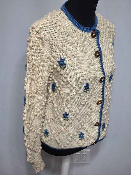 German Knit Sweater Cardigan <br> (38"-40" Bust)