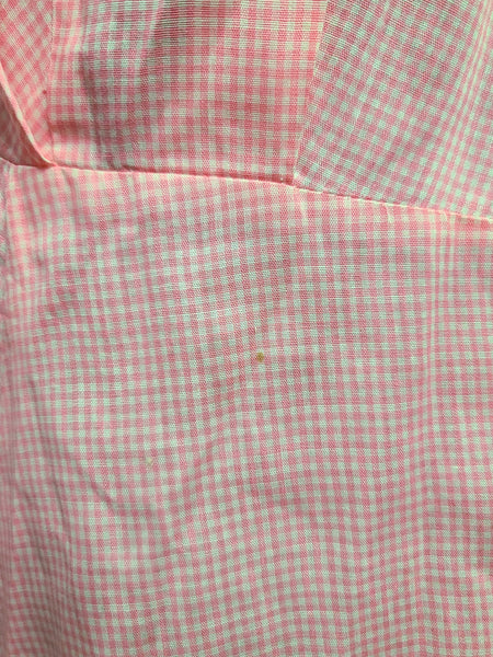 Lightweight Pink Gingham Dress <br> (B-36" W-26.5" H-36")