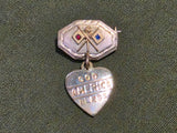 God Bless America Signal Corps Sweetheart Pin