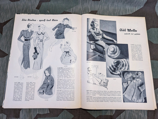 Was Ihr Wollt Magazine Heft 4 1937 With Dress Pattern (Lotta Svärd)