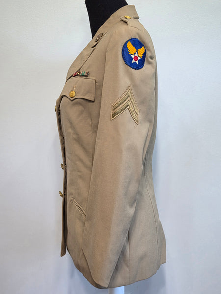 WAC Khaki Jacket Enlisted with Insignia <br> (37" Bust)