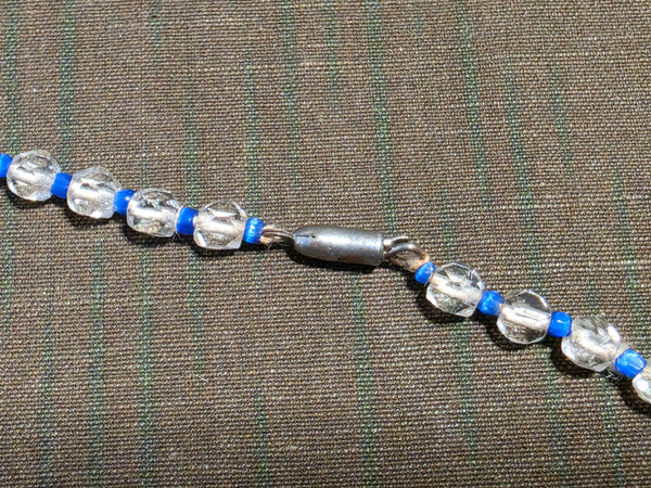 Blue Glass Bead Necklace