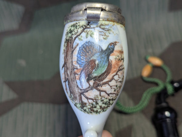 Pheasant Scene Traditional German Pipe