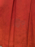 Orange Rayon Dress with Scalloped Edges <br> (B-40" W-30.5" H-38")