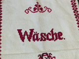 Embroidered German Wäsche Bag