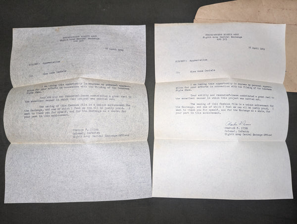 Lot of Women's 8th Army Papers 1948-49