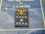 Over Seas Sweetheart Pin on Card