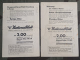 Nationalblatt Map Leaflets 1939 (Lot of 8)
