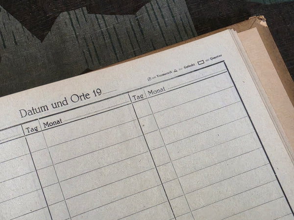 Kriegstagebuchblätter War Diary