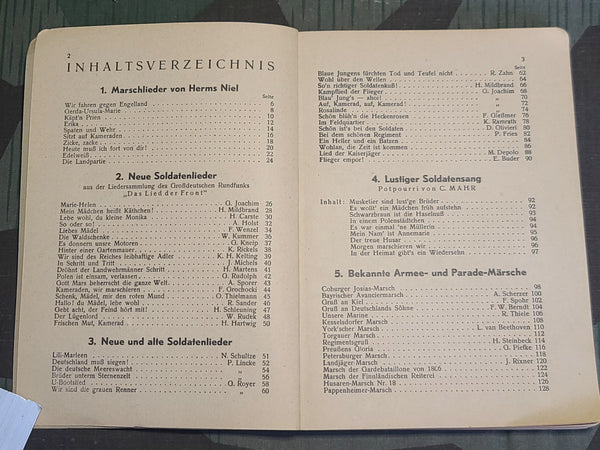 Kamerad Sing Mit Soldiers Song Book for Accordion