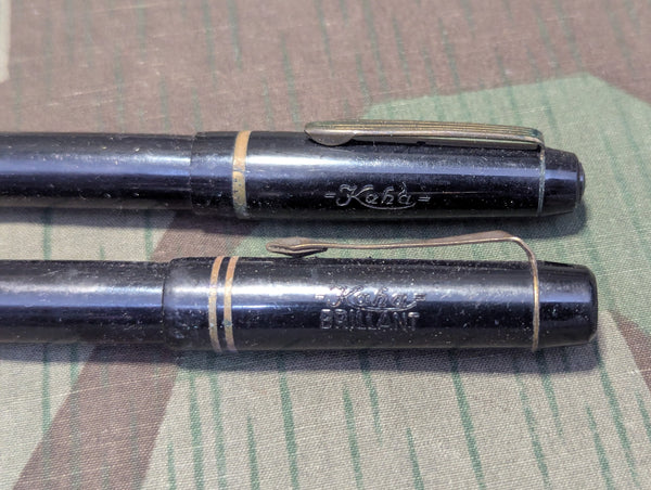 Leather Pen and Pencil Case With Contents