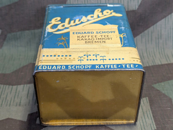 Eduscho Kaffee Kakao Tee Tin Eduard Schopf