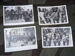 4 Photos of A German Band in Montecchio Italy August 1944