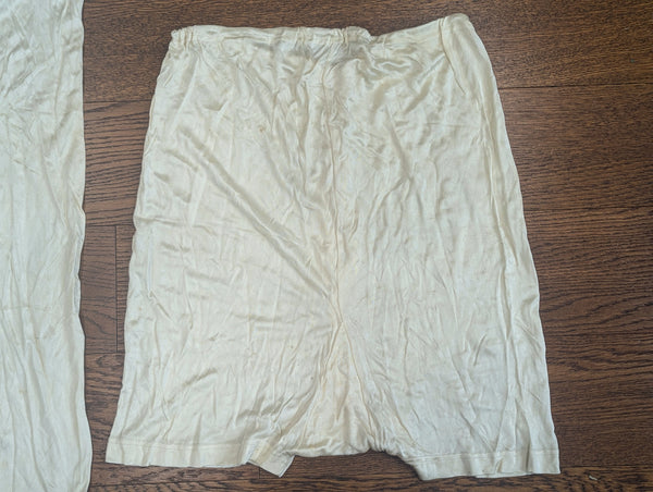 German Undershirt and Boxer Shorts Set (Soft Artificial Silk)