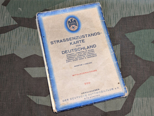 German DDAC Road Condition Map 1936