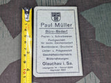 1937 Changed to 1941 Pocket Calendar