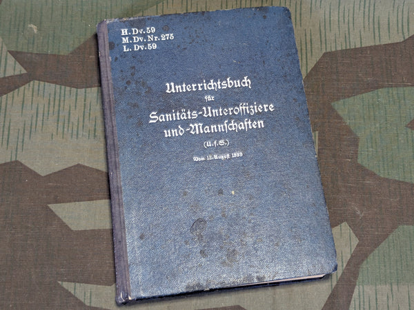 Training Manual for Medics H.Dv.59 1939