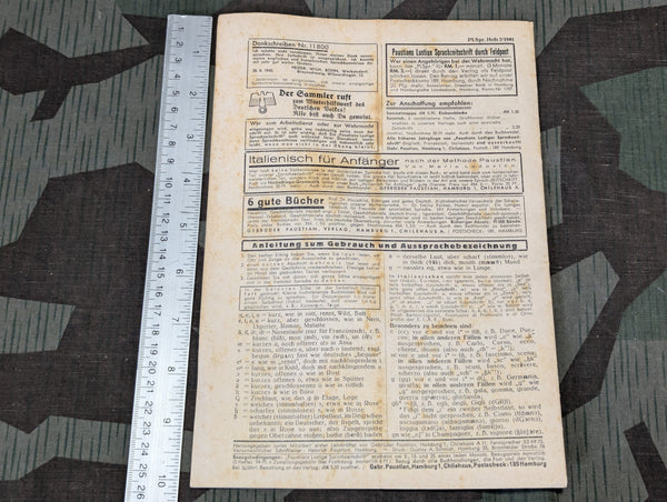 Paustians Lustige Sprachzeitschrift Funny Language Magazine Heft 2 15.1.1941