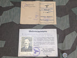 Original German Oilcloth Identification and Weapon Permit