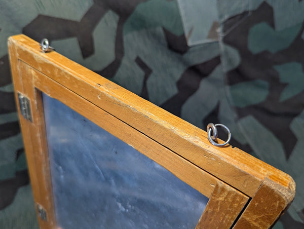 Period German Map Board Missing Plastic Cover