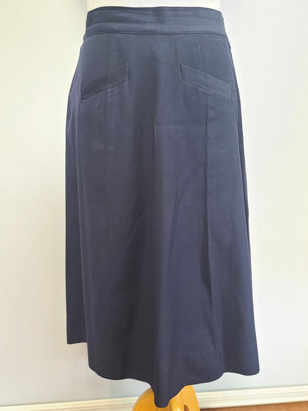Navy WAVES Uniform: Jacket and Skirt <br> (B-38" W-31" H-42")