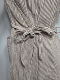 Army Nurse Seersucker Hospital Dress and Cap (Named) <br> (B-34" W-25" H-33")