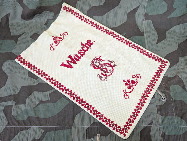 Embroidered German Wäsche Bag