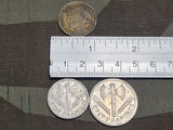Lot of 3 French Franc Coins