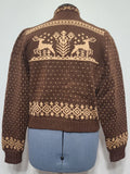 Deer Cardigan Sweater (45" Bust)