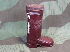 Original Puder Stiefel Bakelite Boot Powder Container AS-IS