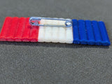Early Plastic Blue Star Pin