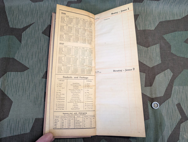 Ashelm Business Day Book Calendar 1945
